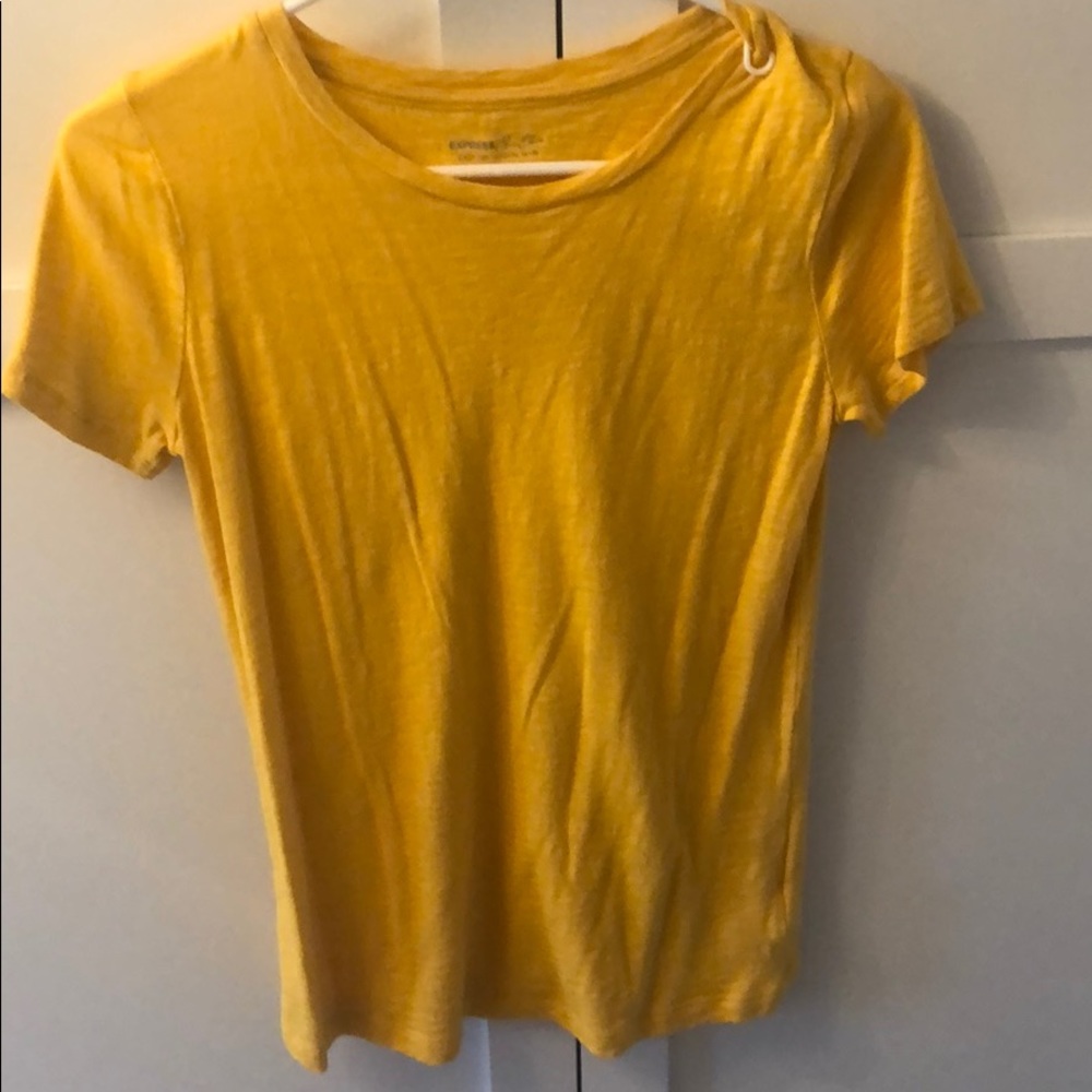 Never worn Yellow Express T-shirt